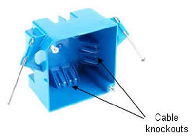 should i use metal electrical boxes or plastic ones|wiring plastic electrical box knockouts.